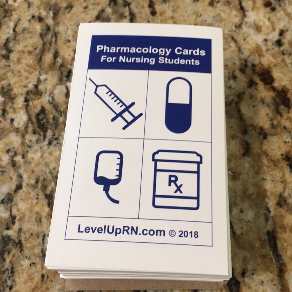 Nursing pharm flash cards - LevelUpRN